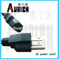 UL estándar PVC enchufe Cable cable de corriente Ac con 125V